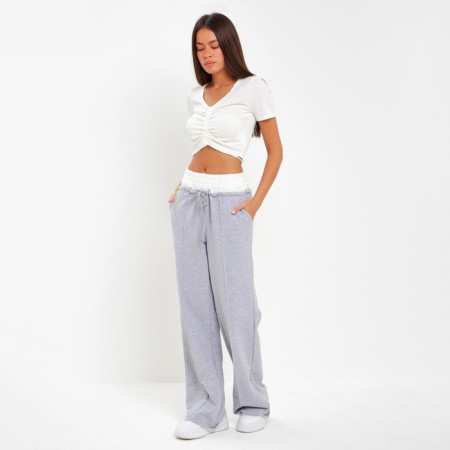 Women's T-shirt on the Mist Mist size 48-50, white color-1