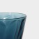 Low glass glass "Shetland sculpture", 300 ml, blue color