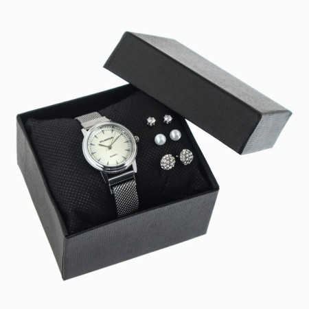 Women's gift set BolingDun 2 in 1: Watch, earrings, D-2.8 cm