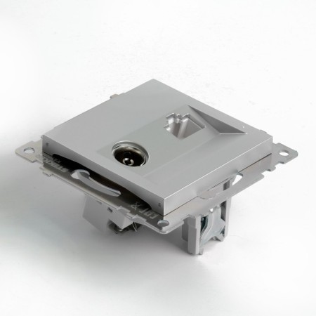 ROSET TV + computer RJ-45 (mechanism), Stekker Series Catherine, Silver, GLS00-7106-03-1