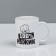 Sublimation mug "100% man", with application