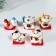 Souvenir Ceramics "Mani -Neko - pleasure" 4.5x3.8x4.6 cm set of 5 pcs