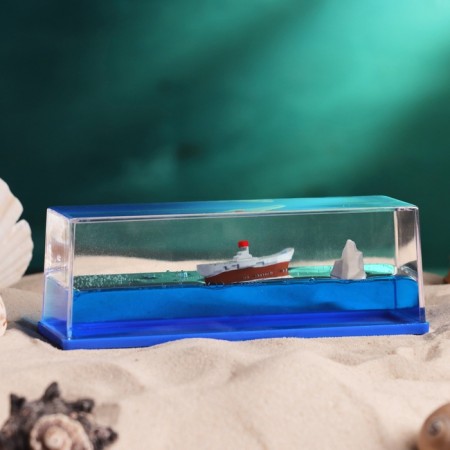 Ship in liquid, anti -stress "Aviator" 15 x 5.5 x 5.3 cm-1