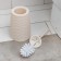 Black for the toilet with a stand "Wholewood", 13.5 × 13.5 × 38.5 cm, ivory color