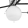 Luer "Indis" 5he27 40W Black-chromium 60x60x28 cm