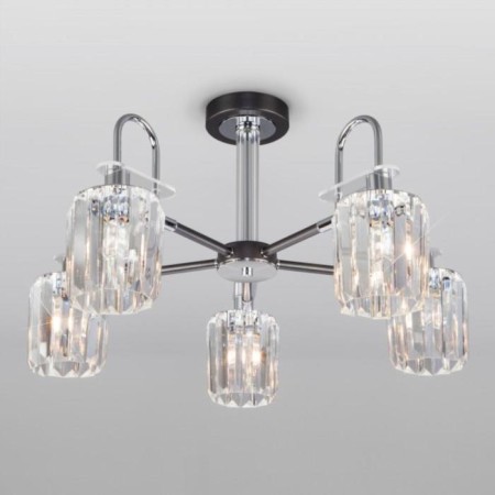 Tenia chandelier, 5x60W E14, graphite color