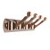 Tundra tundra tundra, metallic, four -tier, color copper