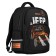 School backpack 40 x 30 x 19 cm, ergonomic back, Bruno visconti 12-002 + pencil case, jeep cross, black