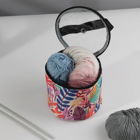 Follower bag “Bright plants”, 1 eyelet, d = 14 × 14.5 cm, color colorful color-1