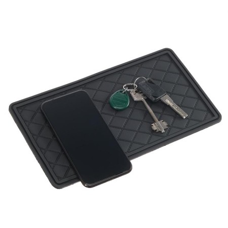 Anti -slip mat 20 × 13 cm with side, black-1