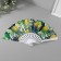 Fan plastic, textiles "summer mood" mix 23 cm