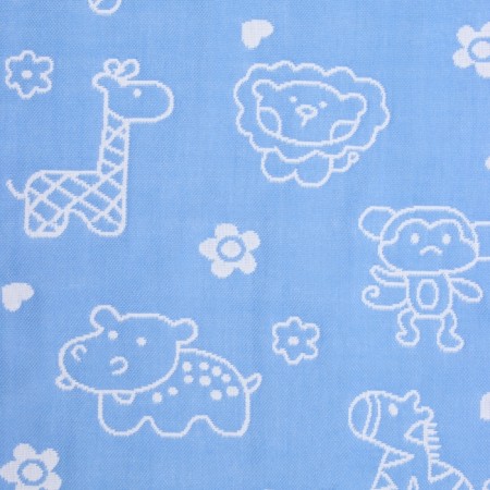 Lovelife towel "animals", col. blue, 26*50 cm, 100% cotton,-1