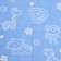Lovelife towel "animals", col. blue, 26*50 cm, 100% cotton,