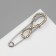 Pin "Infinity", 6.5 cm, rainbow color in silver