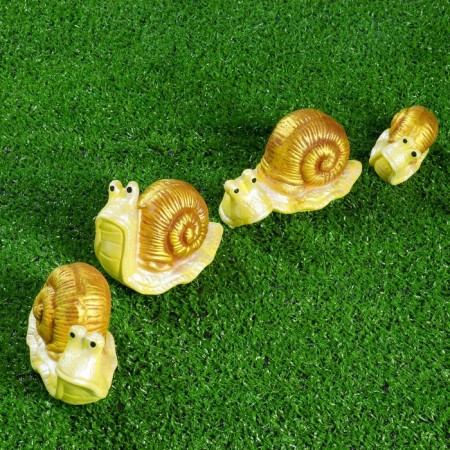 Garden figure "Snails" set 4pcs, 13x7.5cm-1