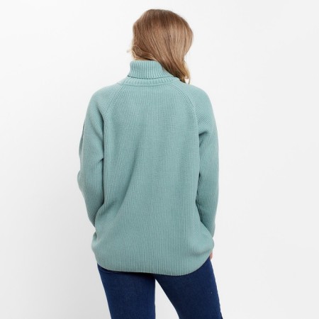 Jumper female minku: casual collection olive color, size 48-2