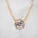 Pendant "Strazinka" in the tsap, brightness, white color in gold, 40 cm