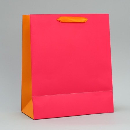 Two-color gift package, packaging, “pink-orange”, ml 23 x 27 x 11.5 cm-4