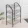 Shoe shelf collapsible, 4 tiers, 46 × 28 × 70 cm, black color