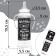 A bottle for feeding "Milk No. 1", a classic throat, with handles, 250 ml., 0 months., Black color