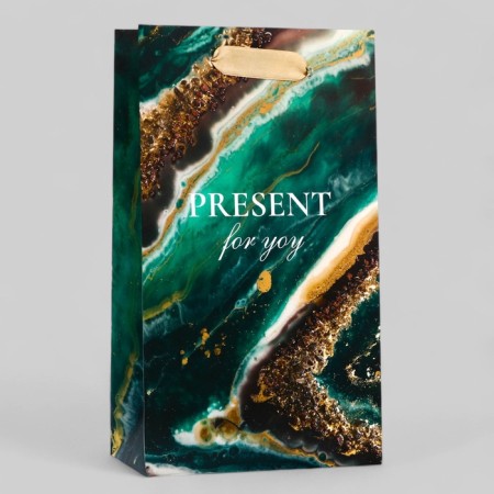 Gift laminated "marble" gift, 13 x 23 x 7 cm