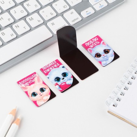 Magnetic bookmarks mini "animals", 4 pcs-2