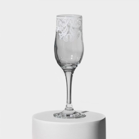 A set of glasses for champagne "Lace", 200 ml, diameter 5.3 cm, height 20.5 cm, 2 pcs-1