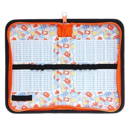 Penal 1 section 115 x 190 mm, Hatber "Modern Science", laminated cardboard, black/orange npn_43023-3