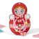 Set of children's “chosen” 4 subjects: clips, beads, bracelet, ring, butterfly, colored