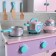 Game set, kitchen module "House" Wooden dishes in a set