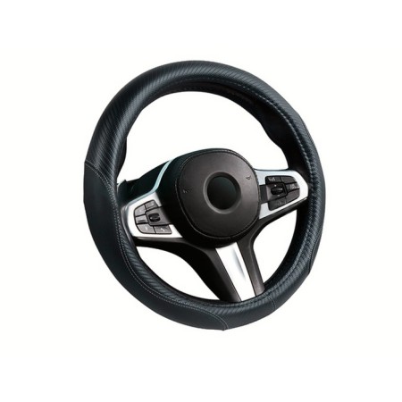 Carfashion magnum steering wheel, size m, black/black/gray.