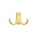 Furniture tundra hook TKD024 Light, two -rod, gold
