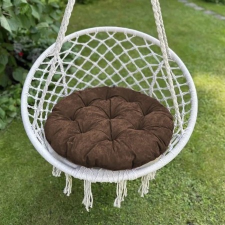 Pillow for swing "Tina", diameter 60 cm, color wenge