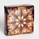 New Year. Box for 4 sweets "New Year's star", 12.6 x 12.6 x 3.8, confectionery packaging