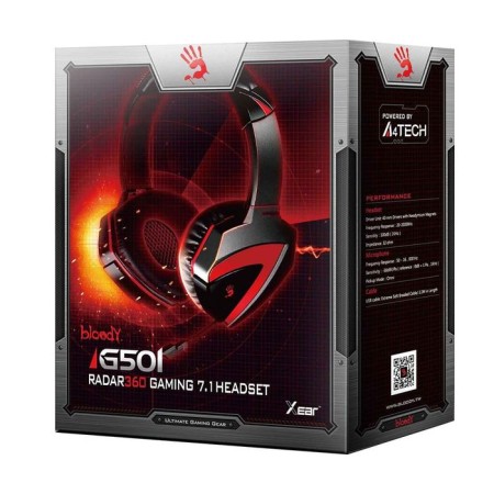 Headphones with microphone A4 G501, black-1