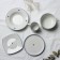 Ceramic “Swallow” plate, 22.4 cm, 300 ml, white color