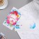 Money envelope "Congratulations! - 5" Flowers, 18.5x8.5 cm