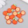 Decor for creativity plastic "Citrus mix" set of 12 pcs 1.2x1.2 cm