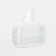 Cosmetic bag with lightning, white color