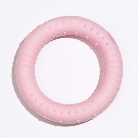 Toy floating for dogs "hoop" Piggon Premium, foamed tpr, 8 cm, pink-1