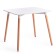 John table (Mod, T1003) MDF/tree, white/natural 80x80x75cm