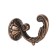 Hook for curtains ks002, one -rod, color copper