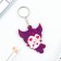Key keychain wooden anime "Kuromi" 4.7 x 6 cm