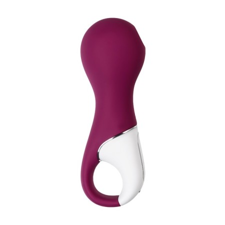 Vacuum-wave contactless stimulator of the Satiffyer Lucky Libra, silicone, 15.7 cm, red red-9