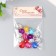 Buttons plastic for creativity 2 punctures "circle of rhinestones" set 15 pcs mix d = 1.2 cm