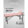 Cosmetological couch with a face hole Massage Pro-Strong SV, three-section, size 190 × 70 × 68-84 cm, color powder