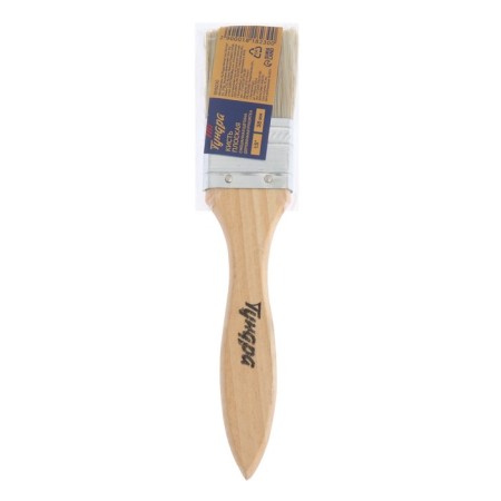 Brush flat tundra, mixed bristles, wooden handle, 1.5 ", 38 mm-4