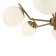 Caustra Freya Fr5173PL-06BS MoonRock, 680x680x430 mm, E27, 6x60W, brass color