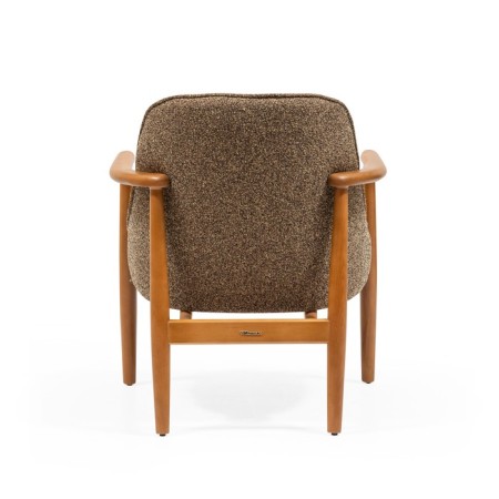 Warm Vibes living room chair, beech frame, polyester fabric, olive khaki color-2