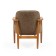 Warm Vibes living room chair, beech frame, polyester fabric, olive khaki color